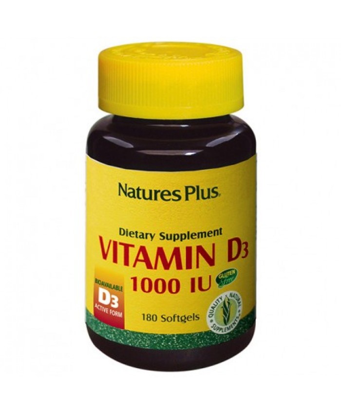 Nature's Plus Vitamin D3 1000 I.U. 180sgels